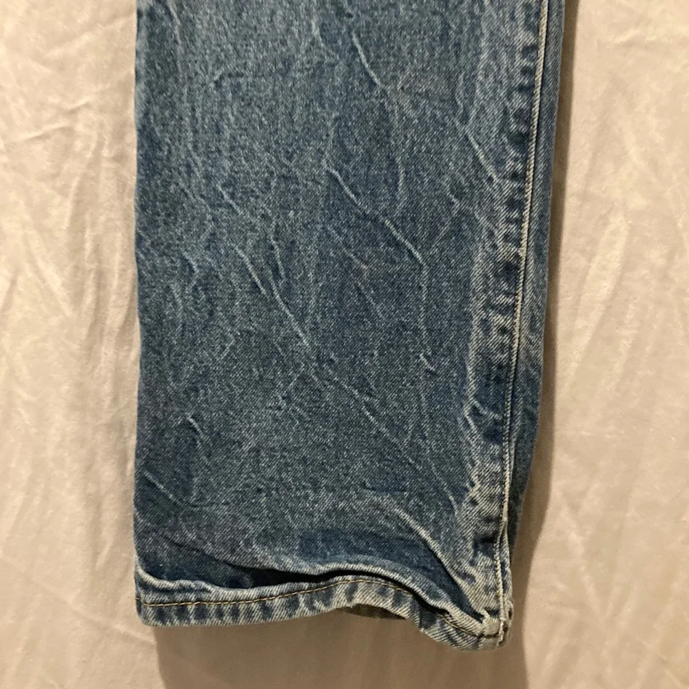 Vintage 90s Levis 517 Bootcut Jeans Medium Wash Denim 33x30 Faded Western Cowboy